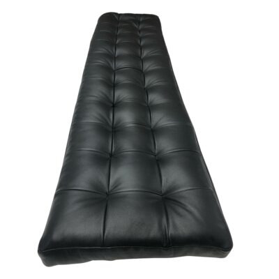 Tufted Leather Bay Window Cushions