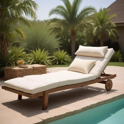 Custom Outdoor Lounge - Chaise Seat and Back Cushions 2