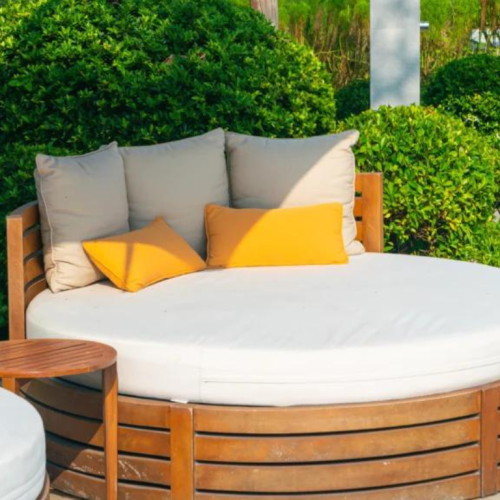 Custom outdoor Round Daybed_Chair Cushions (2)