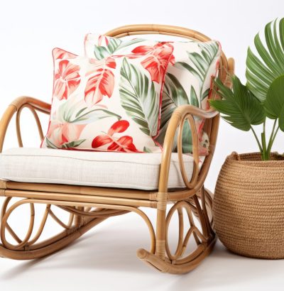 Tropical Retreat Chair Isolated On White Background